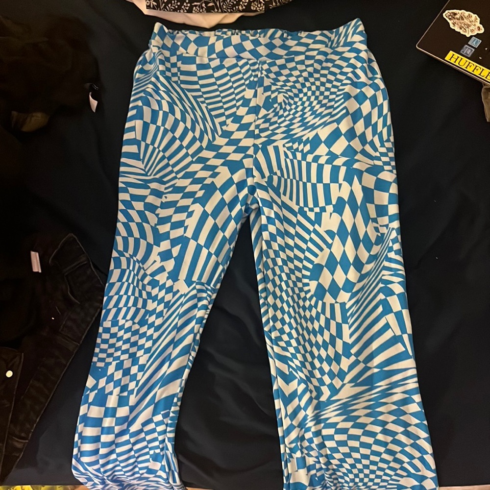 Blue Flowy pants